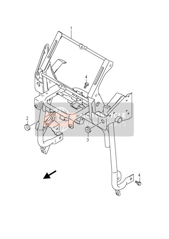 VERSTREBUNG FÜR BEINSCHUTZ (AN650A E24)